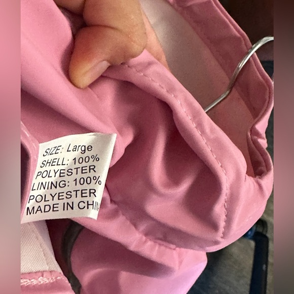 Dog Rain Pink Poncho Sz L - Picture 4 of 7